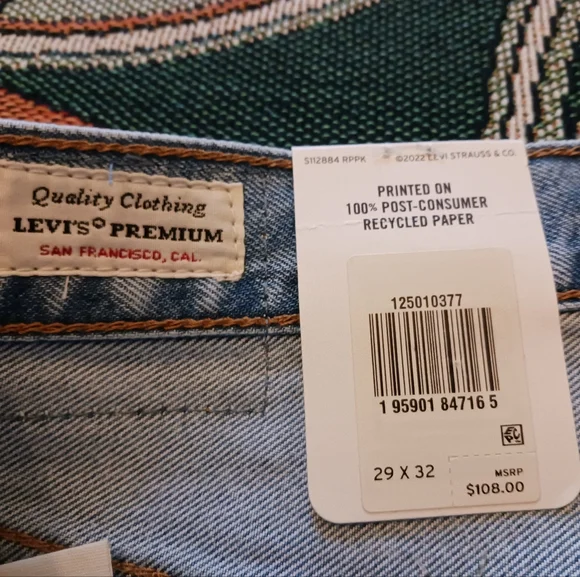 NWT Levi's Circular 501 Original Jeans 29 x 32 - Picture 10 of 14